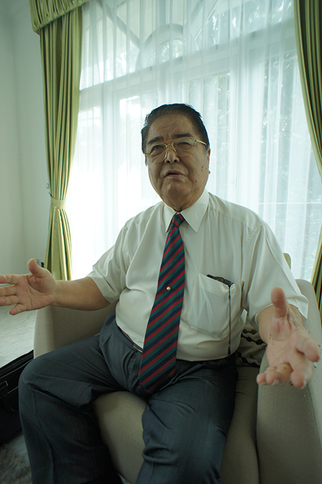 上原俊司会長=田嶌徳弘写す