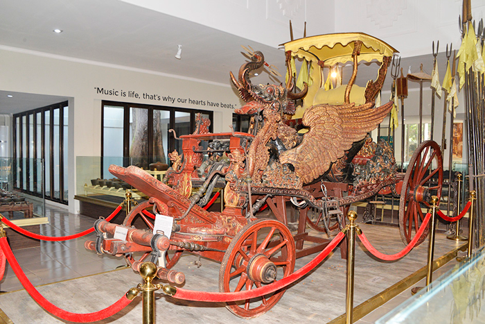 王宮の歴史博物館で飾られている馬車