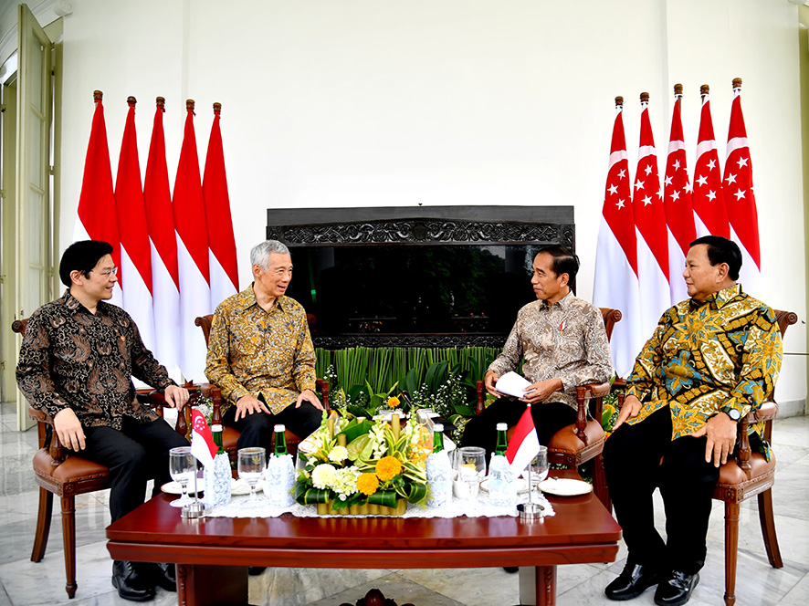 シンガポール首相と会談　ハラール、新首都で協力　大統領