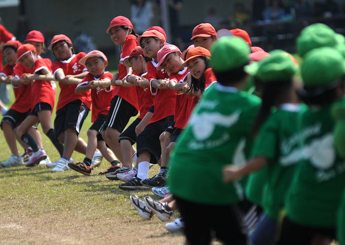 思い出、また一つ　ともに汗かいた体育祭　ジャカルタ日本人学校