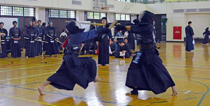 スポーツ大会始まる 初日は剣道と空手
