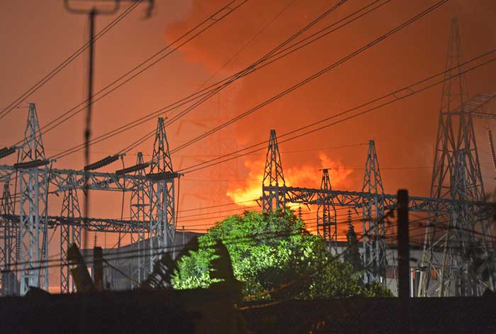 変電所で火災　東ジャカルタ