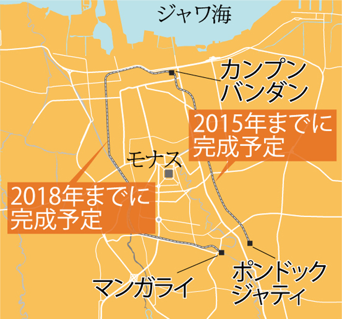 ２０１５年に一部完成　首都の鉄道高架化