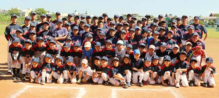 ８０人の元気な声響く　ＪＪＣリトルリーグ　新年度開会式