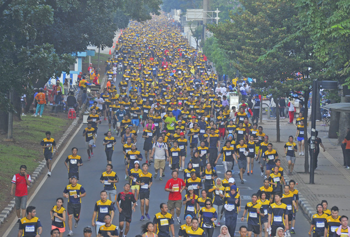 １万５０００人が力走　第４回ジャカルタ・マラソン