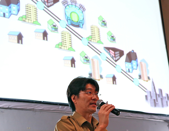 ＵＩで日本の鉄道講義　ＪＩＣＡの秋元氏
