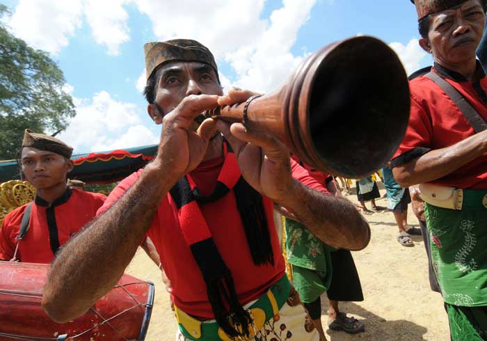 ☆マドゥラ伝統の笛と牛