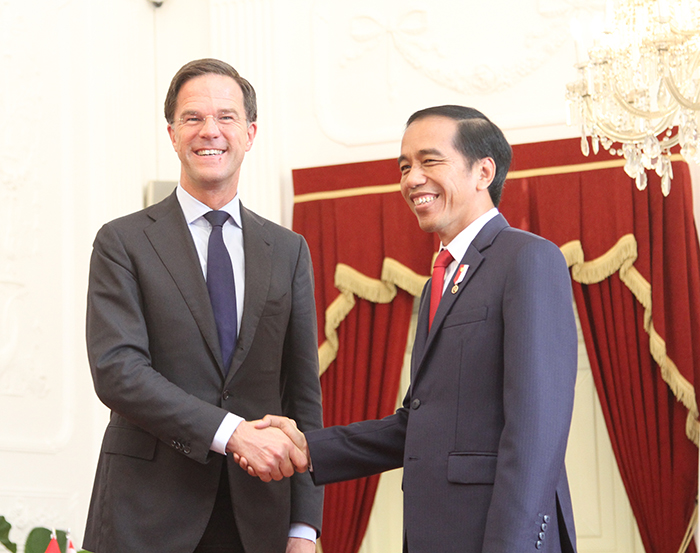 治水対策　オランダと協力　大統領　ルッテ首相と会談