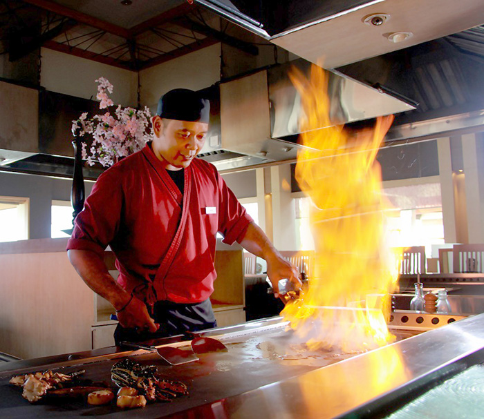 鉄板焼きの特別メニュー