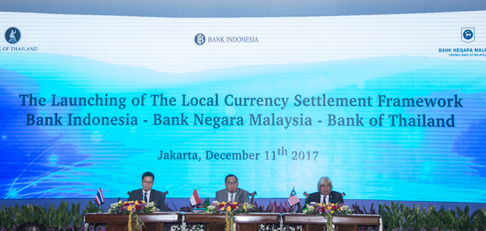 現地通貨決済を促進　中央銀行　タイ、マレーシアと合意