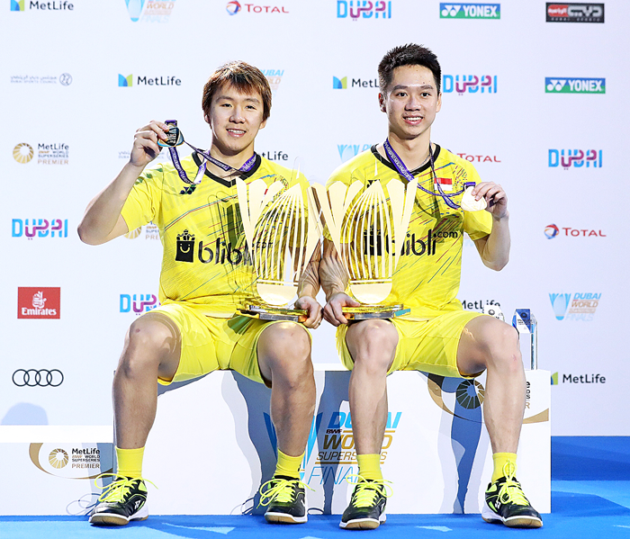 バド複男子で初優勝　ＳＳファイナル　マルクス・ケフィン組