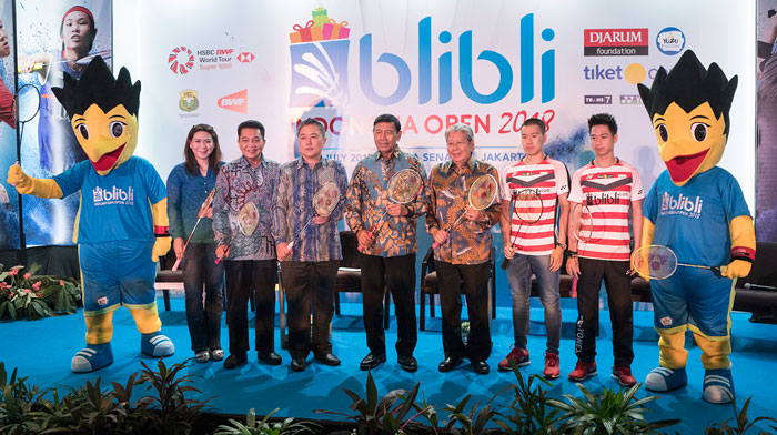 ブリブリが冠スポンサーに　最高賞金総額で開催　バド・インドネシアＯＰ