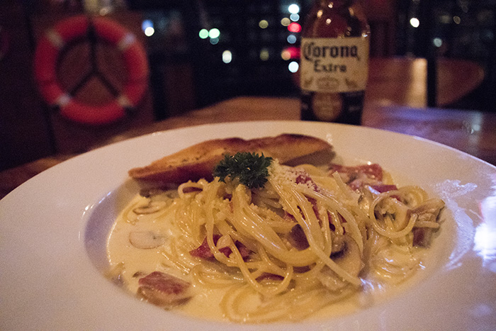 カルボナーラのスパゲティー