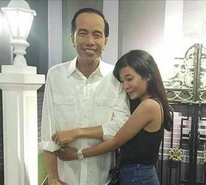 ☆ジョコウィ氏と美女？