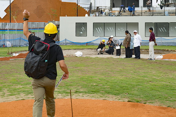 【アジア大会への道】安全基準に物申す　使用球場、７月下旬完成　野球