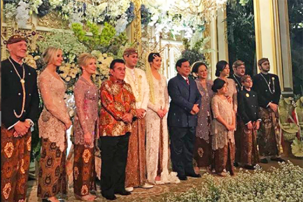 ▼スハルト氏の孫が結婚 