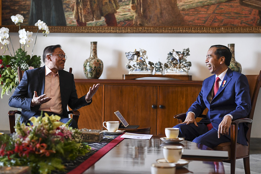 マレーシア元副首相　大統領と会談