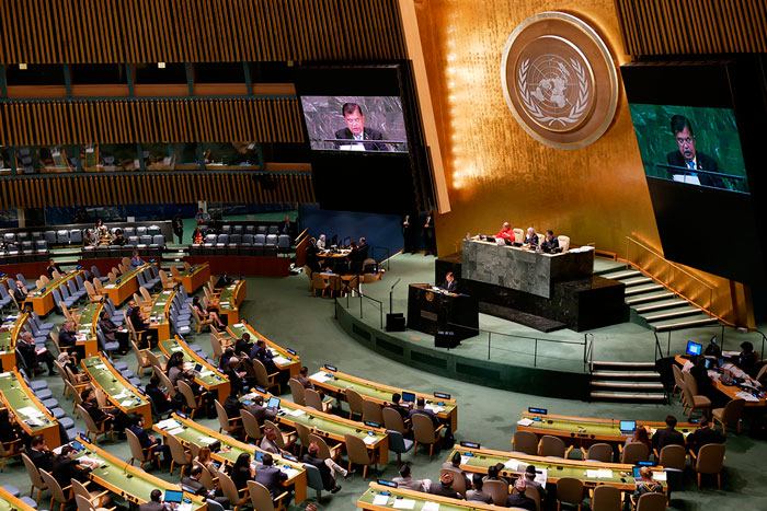 国連総会で演説　「ヒーローは不要」　カラ副大統領
