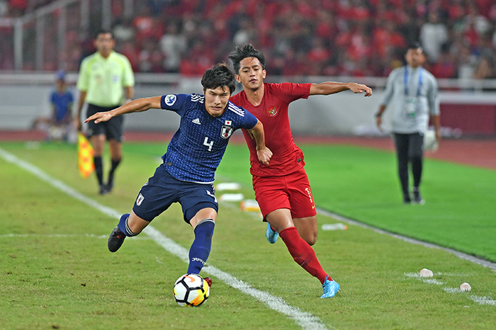 日本、準決勝進出　サッカーＵ―19 アジア選手権　２―０でインドネシア下す