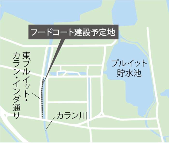 公共緑地に飲食街　北ジャカルタ　州議会が問題視