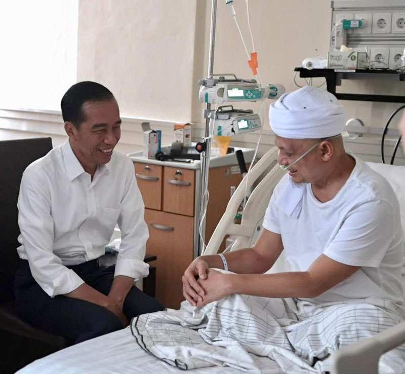 ▼大統領が病院へ見舞う