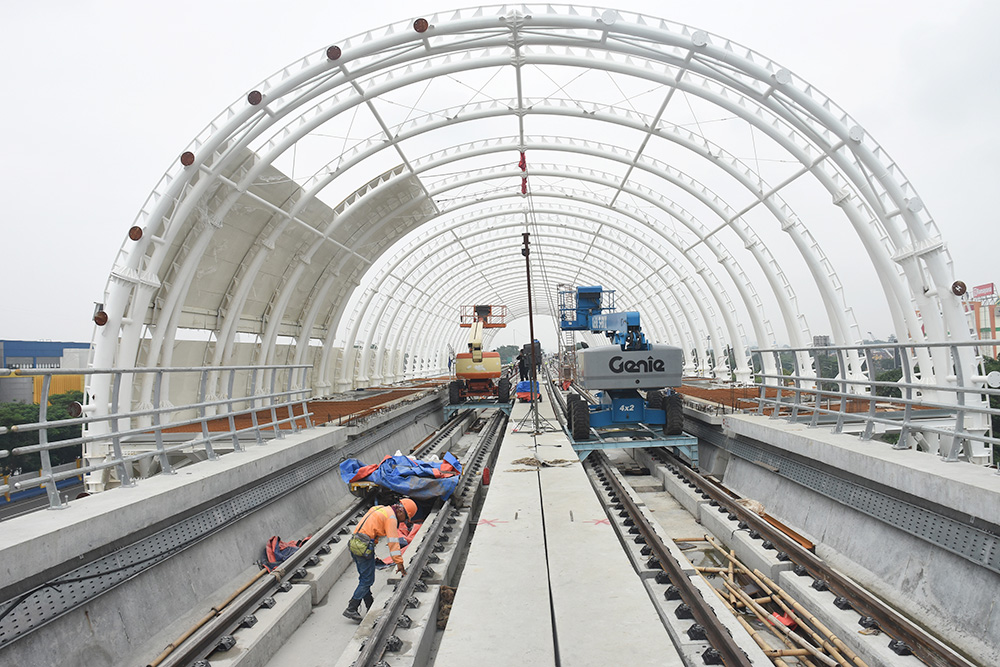 東ブカシに３月完成　ＬＲＴ車両基地