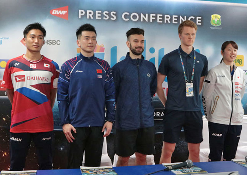 桃田、永原ら11人が意気込み　インドネシアＯＰ　バドきょう開幕、21日決勝