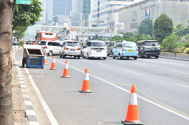 自転車専用道路　整備へ　ジャカルタ　 渋滞、大気汚染軽減に