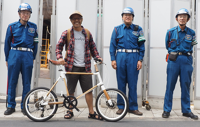 バンブーバイクで｢自然と共生｣訴え