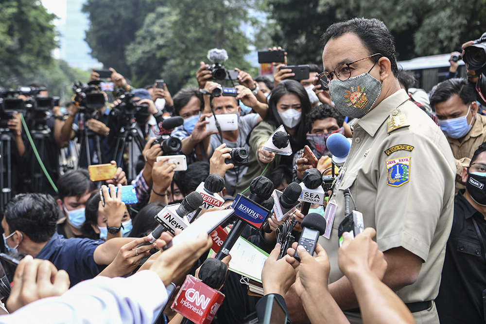 アニス知事を聴取　ジャカルタ警視庁　リジック氏騒動で糾弾