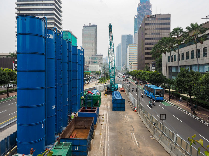 進むモナス駅建設　ＭＲＴ　南北線延伸計画
