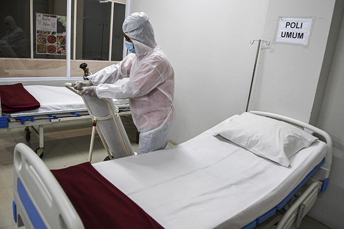 病床使用率78％に　ジャカルタ、感染者急増で
