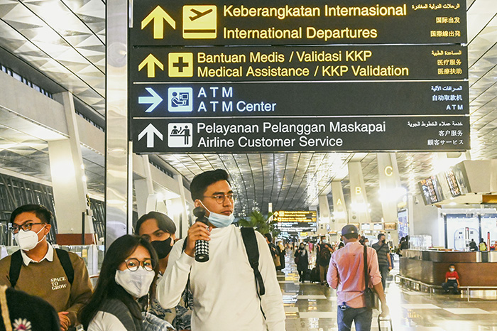 約１万2000人が海外渡航　スカルノハッタ国際空港