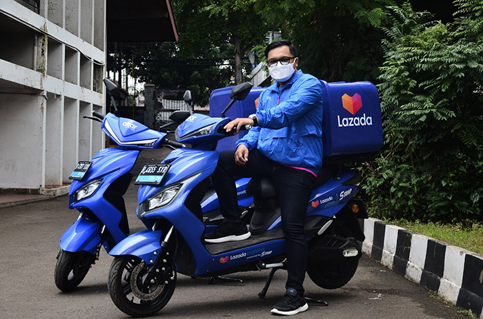 ３月から電動バイク導入　宅配も環境に優しく　ラザダ