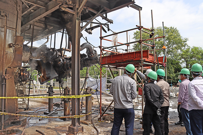 パイプ爆発で６人負傷 チレゴン  三菱ケミカル・インドネシア