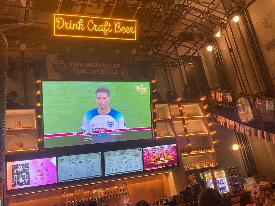 海外で味わう初めてのW杯