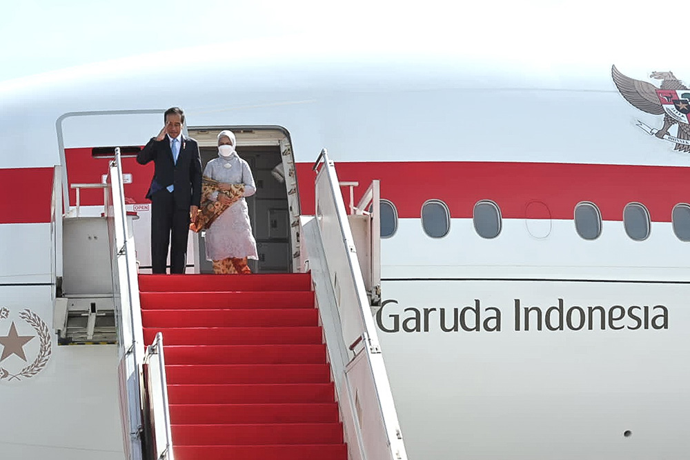 イＥＵ45周年サミット　ベルギーへ出発　ジョコウィ大統領