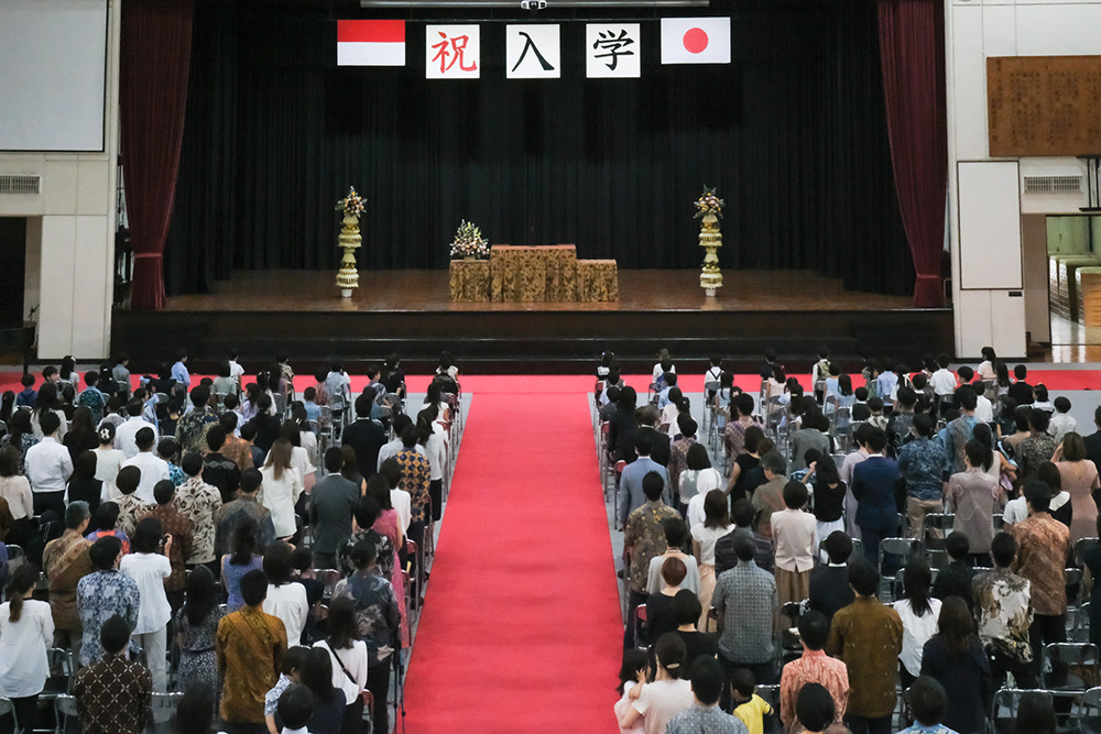 日本人学校で入園・入学式