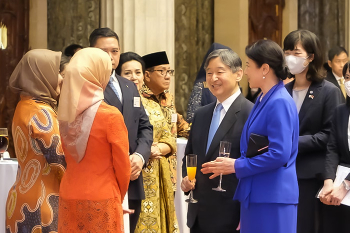 ゆかりあるインドネシア人と　現職閣僚や駐日大使ら出席　天皇皇后両陛下