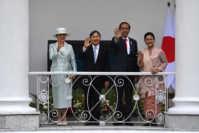多様性に満ちたインドネシアを　大統領夫妻と会見　イスタナ・ボゴール