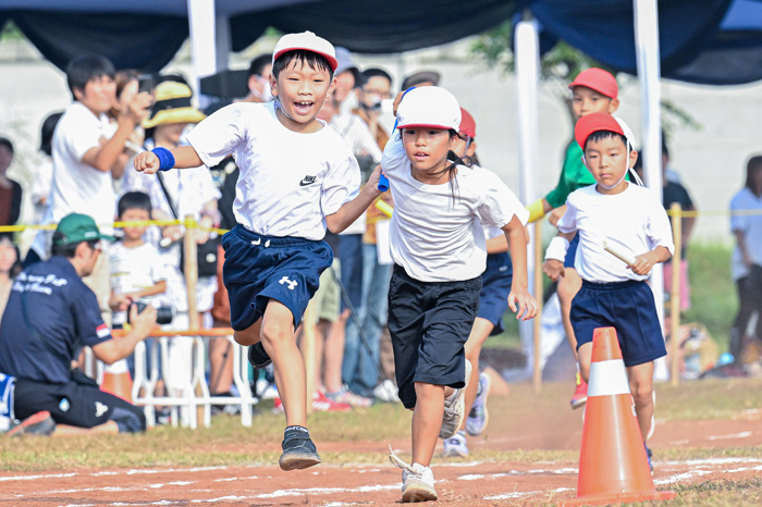 生徒167人、史上最大の運動会　青空の下で心ひとつに全力