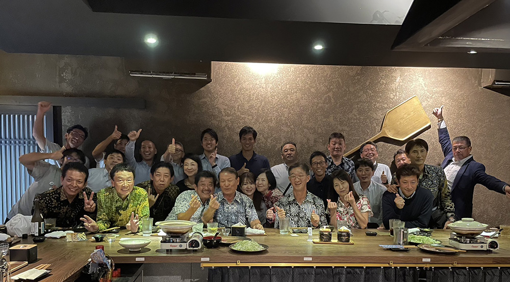 千葉県人会、田村政美次席公使を送る