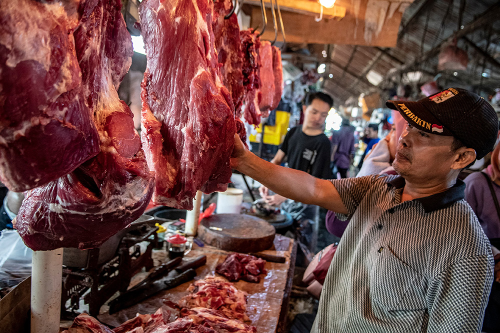 ▼牛肉価格ジャカルタがトップ