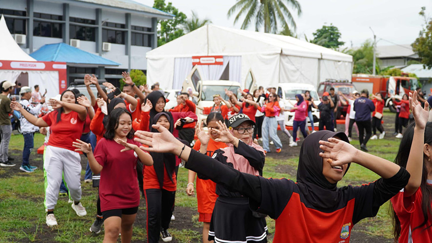▼友だちが集うひととき