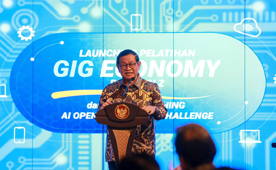 ギグ･エコノミー発表会　プラモノ知事、若手人材育成を強調