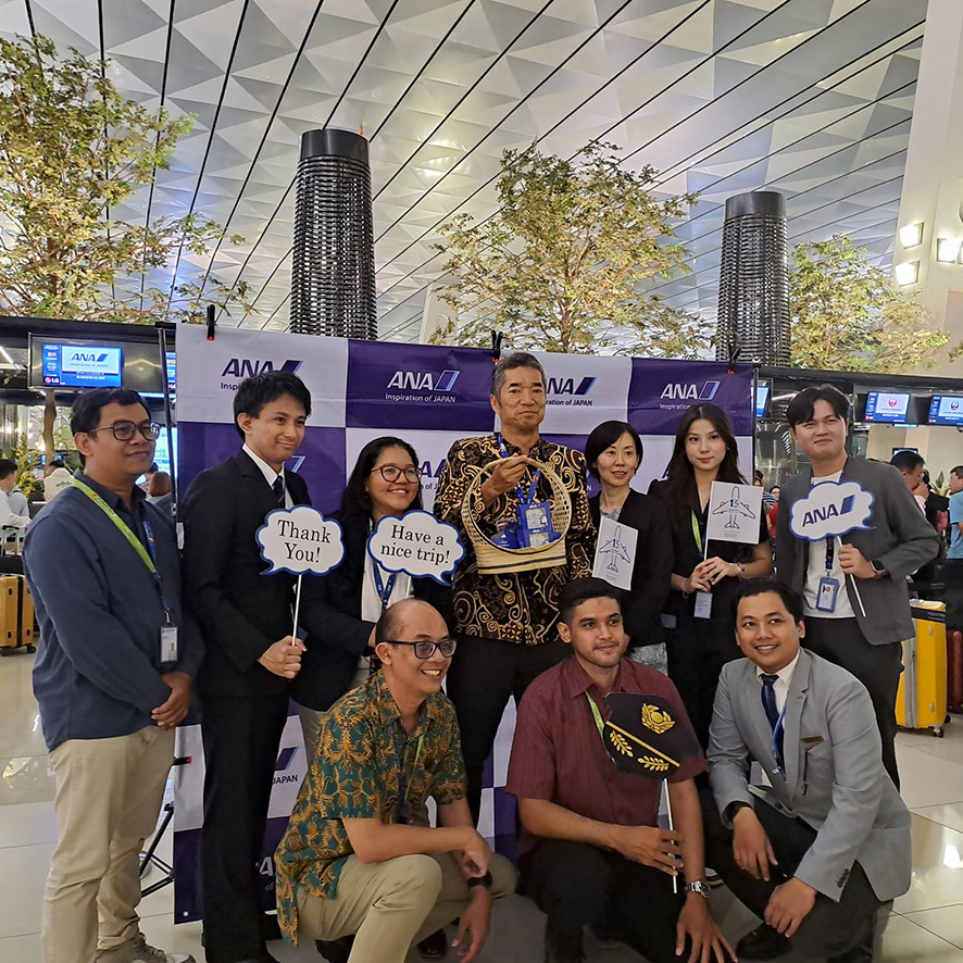 ＡＮＡ就航15周年　利用客の８割超がインドネシア人