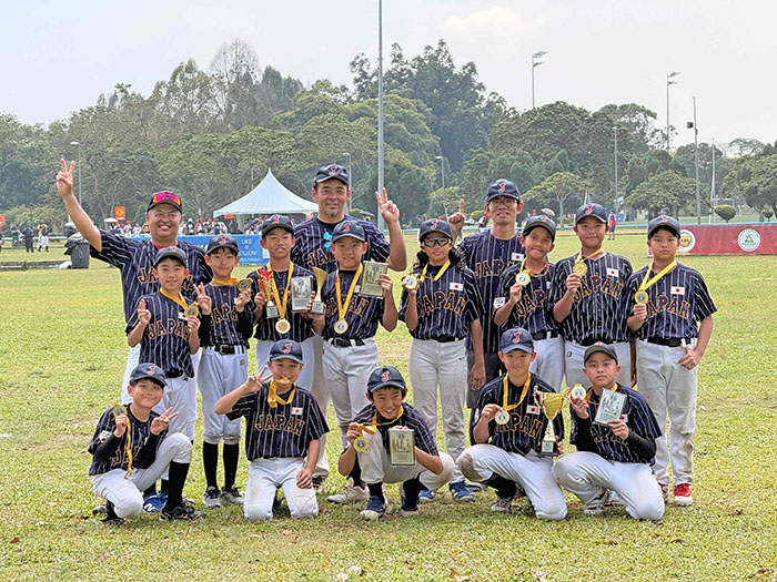 クアラルンプール少年少女野球大会　ＪＪＣ各カテゴリーで健闘