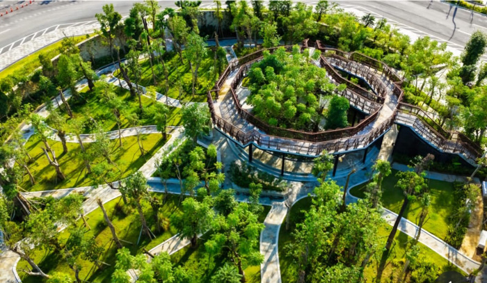 ▼国家軸線ロータリー公園